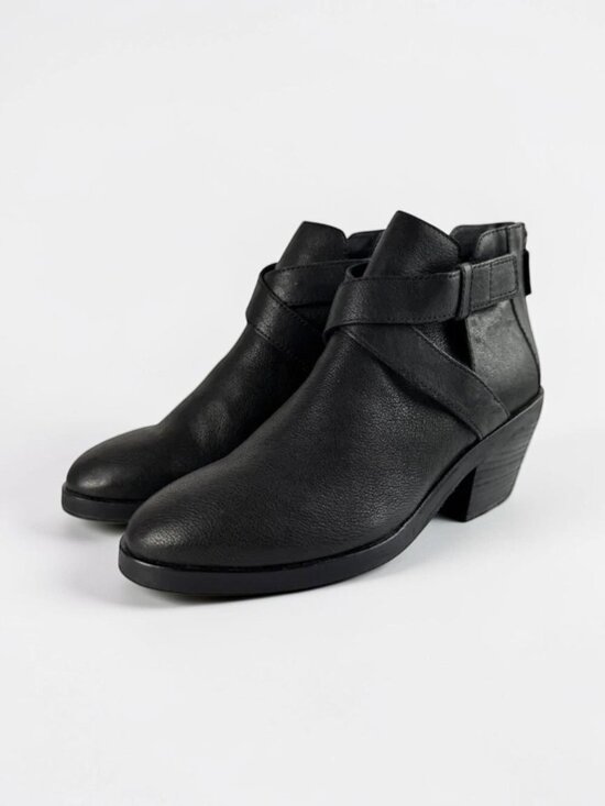 Eileen Fisher Shoes - Women's Designer Eileen Fisher Ankle Boots – All Leather, Block Heel, Size 10